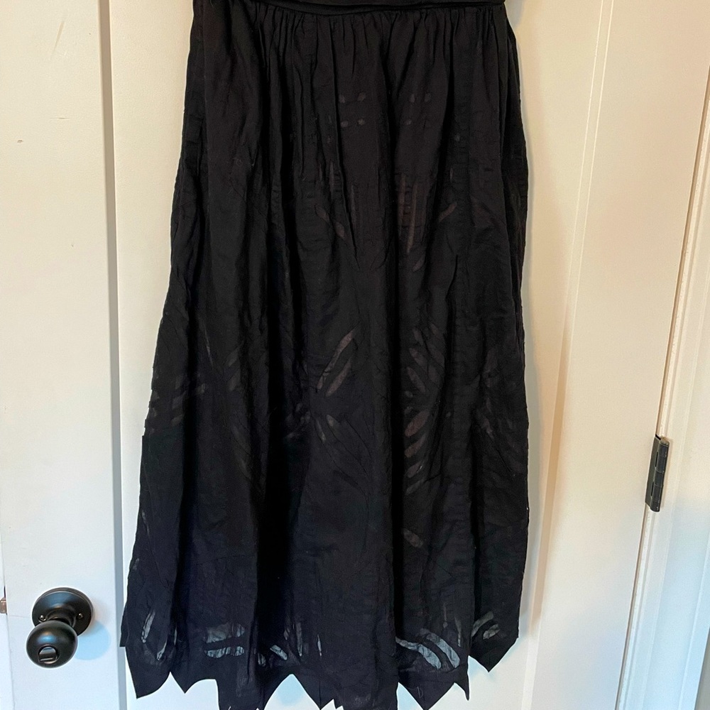 Anthropologie black dress strapless size 4 US